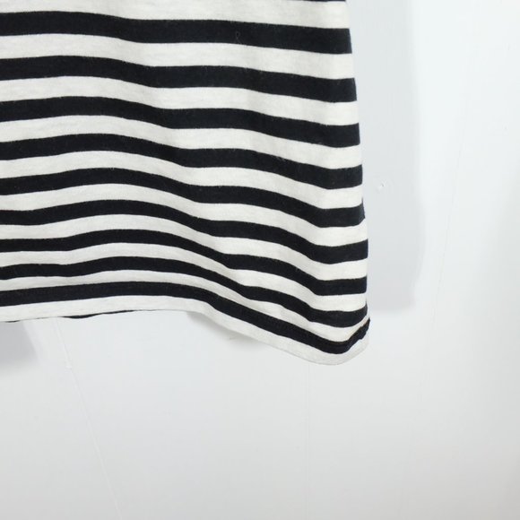 Fox Racing Tank Top Womens Medium White Black Striped Lightweight Summer Crew - Picture 4 of 9